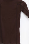 BASERANGE Ruffled Ribbed Cotton T-shirt BAS-TTO3-RB-SP24-TACTILE TTO3-RB-000